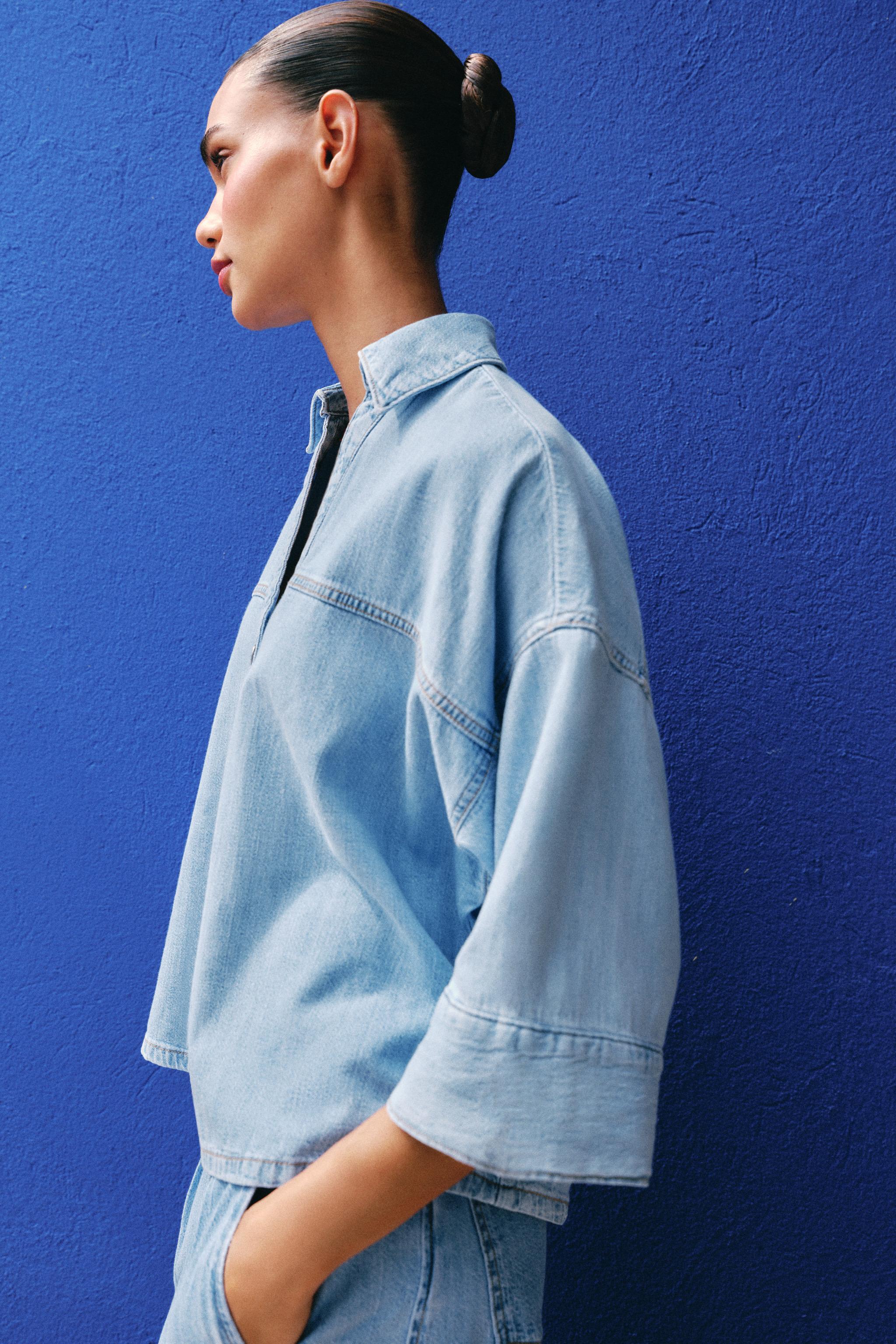 CHEMISE Z1975 DENIM MANCHES AMPLES